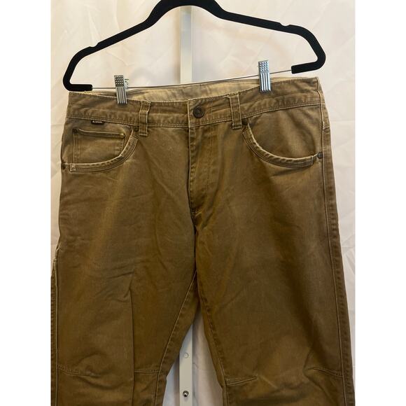 Kuhl Free Rydr Vintage Patina Jeans - Mens Size 33x32 - Light Brown - Picture 2 of 7